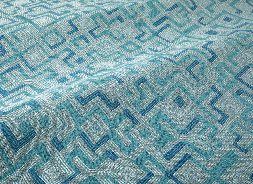 Pierre Frey African geo - Teal