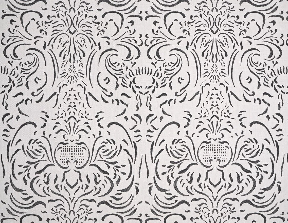 Pierre Frey French Damask Outline - Black