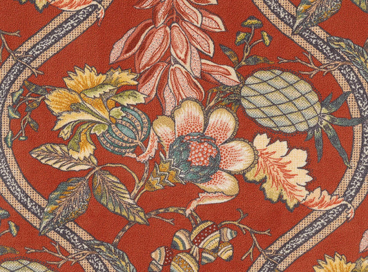 Pierre Frey A La Table Du Roi - Rouge De Chine