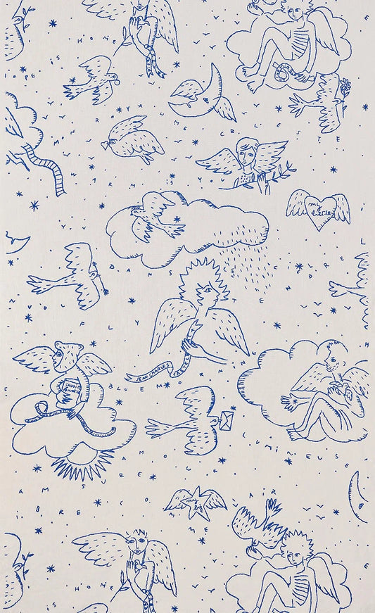 Pierre Frey Le monde parall'aile - Bleu