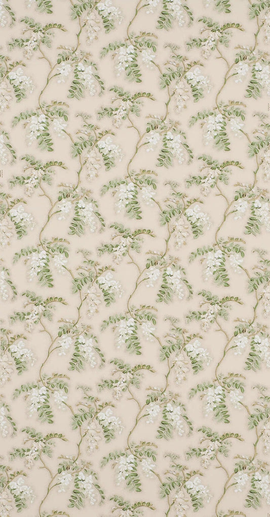 Pierre Frey Wallpaper Fleurs De Mai - Blanc