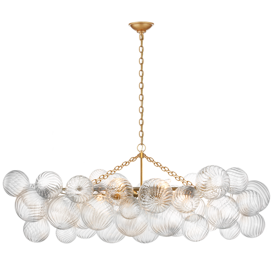 Talia Medium Linear Chandelier in Gild