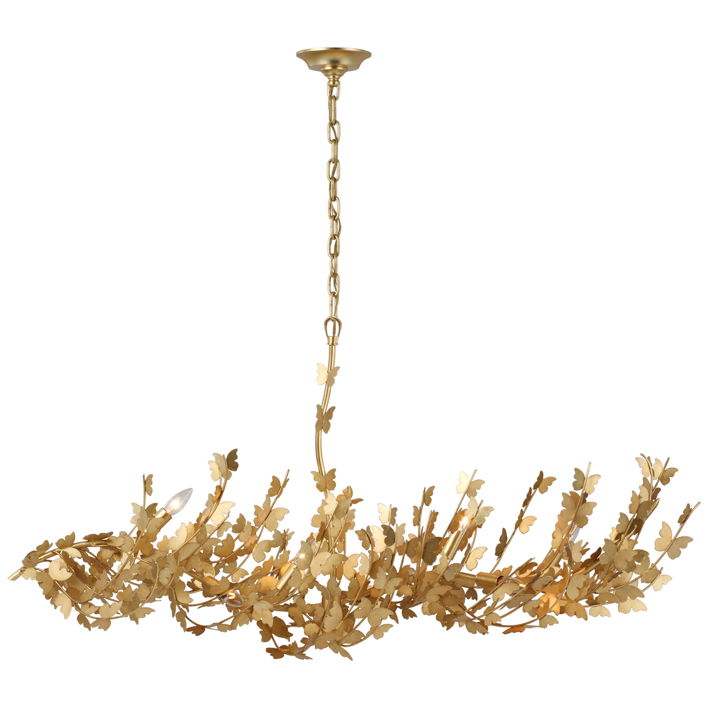 Visual Comfort | Julie Neill | Farfalle Large Linear Chandelier