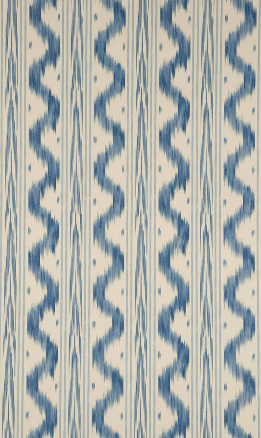 Pierre Frey Wallpaper Toile De Nantes - Bleu Ancien