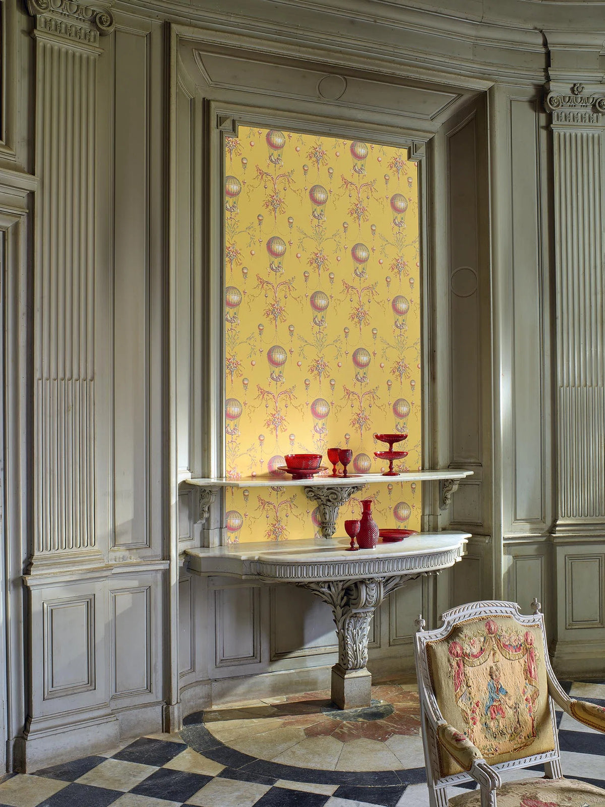 Pierre Frey Wallpaper La Roziere - Fond Uni — scenography