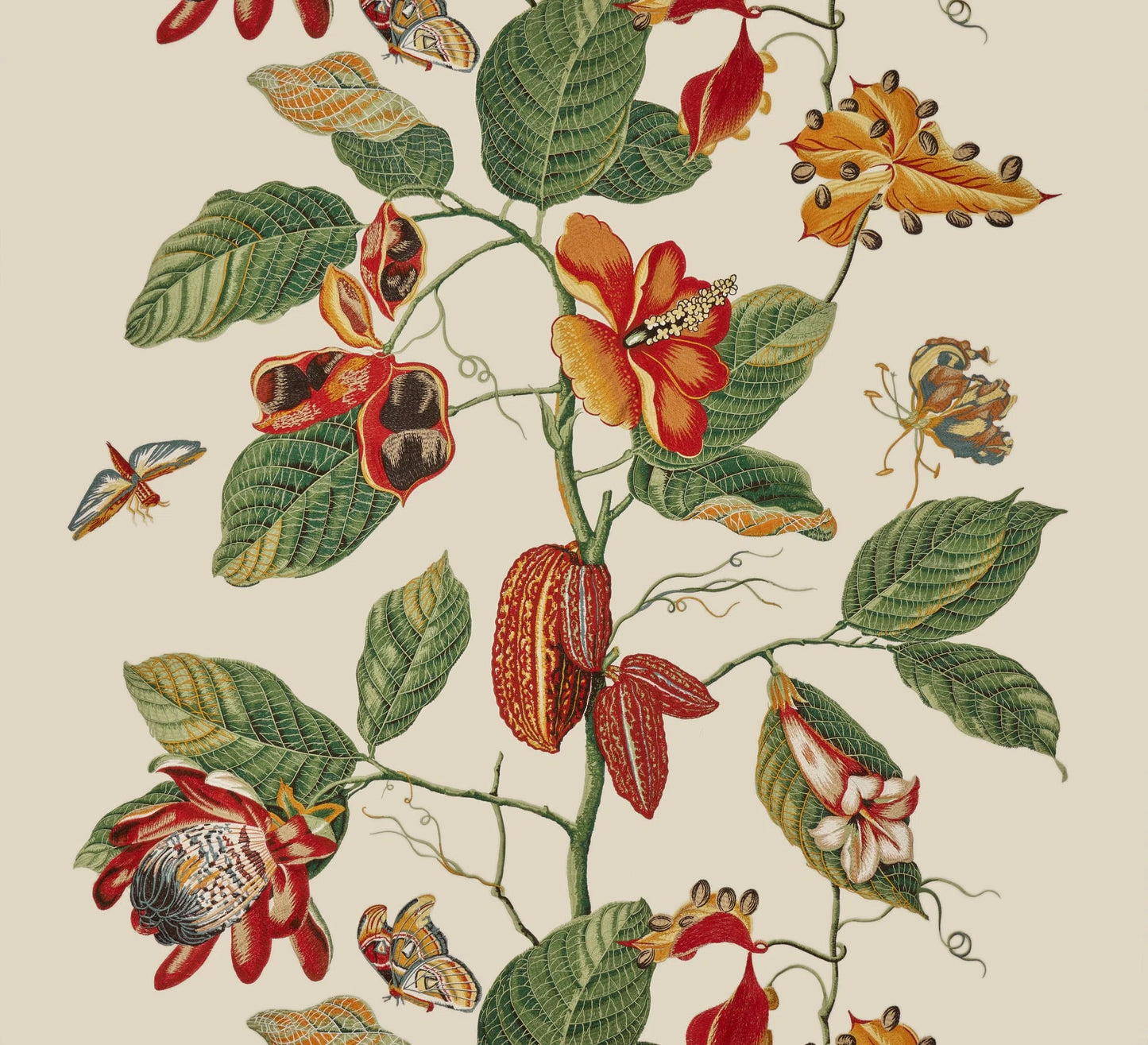 Pierre Frey Nakai broderie - Printemps