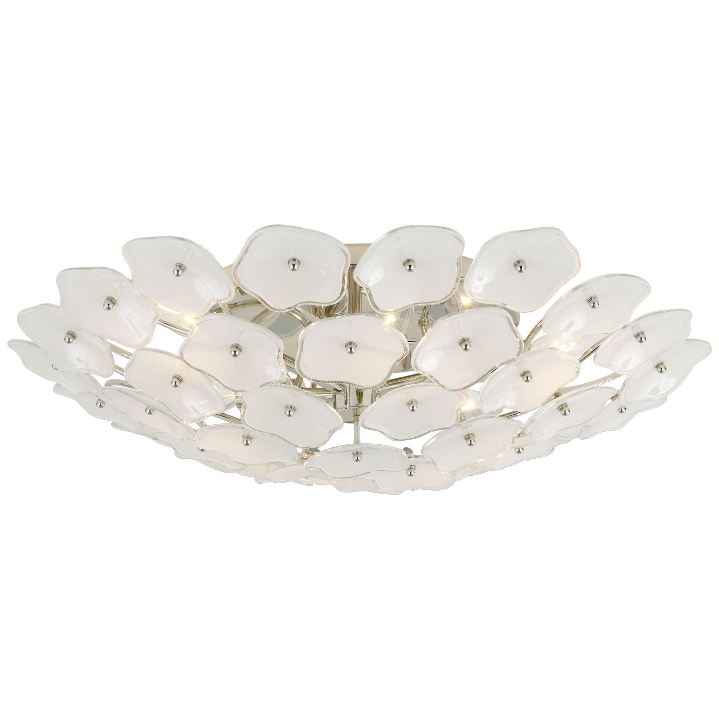 Leighton Large Flush Mount - Polished Nickel