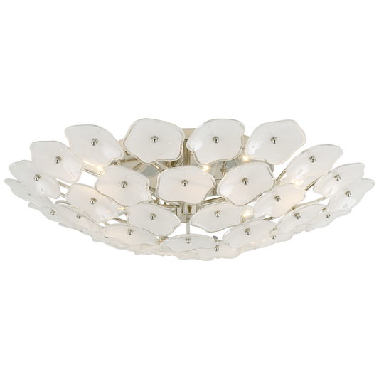 Leighton Large Flush Mount - Polished Nickel