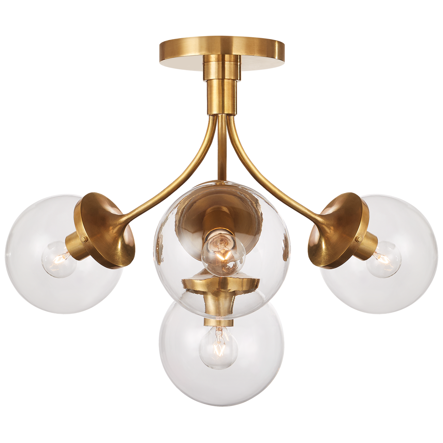 Visual Comfort | kate spade new york | Prescott Medium Semi-Flush Mount
