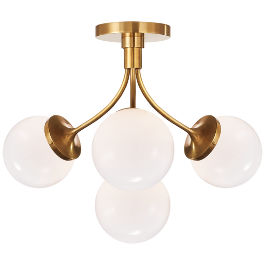 Visual Comfort | kate spade new york | Prescott Medium Semi-Flush Mount