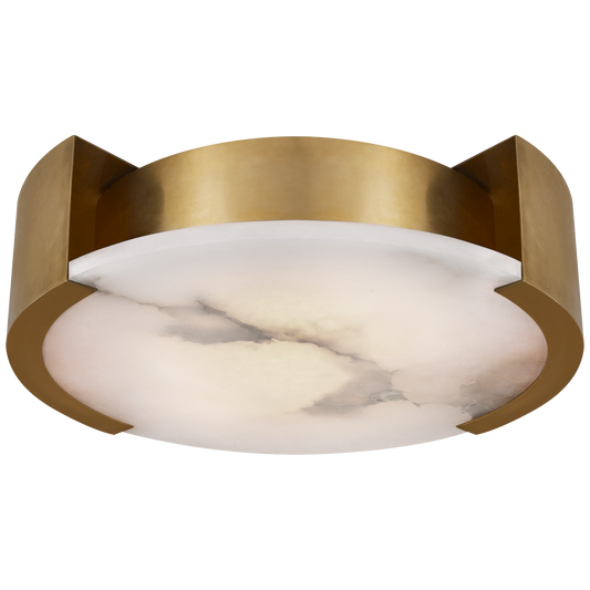 Melange Large Flush Mount in Antique-Burnished Brass