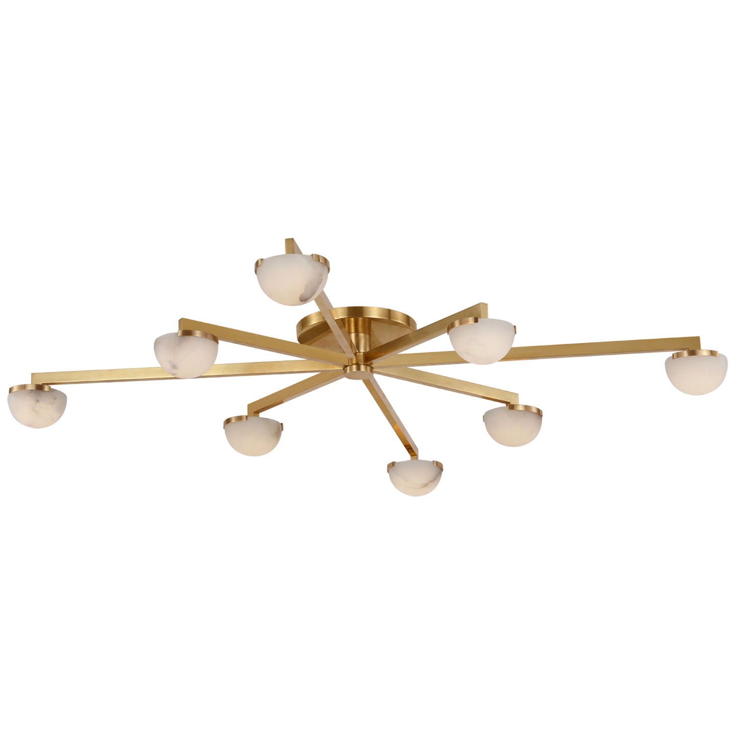 Pedra Extra Large Staggered Arm Flush Mount - alternate view