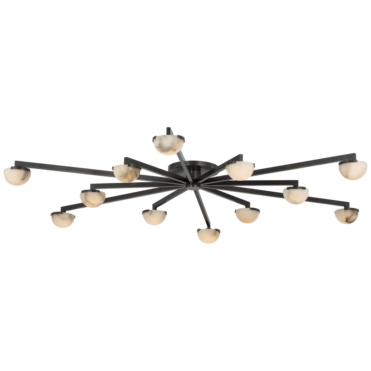 Pedra Grande Staggered Arm Flush Mount - alternate view