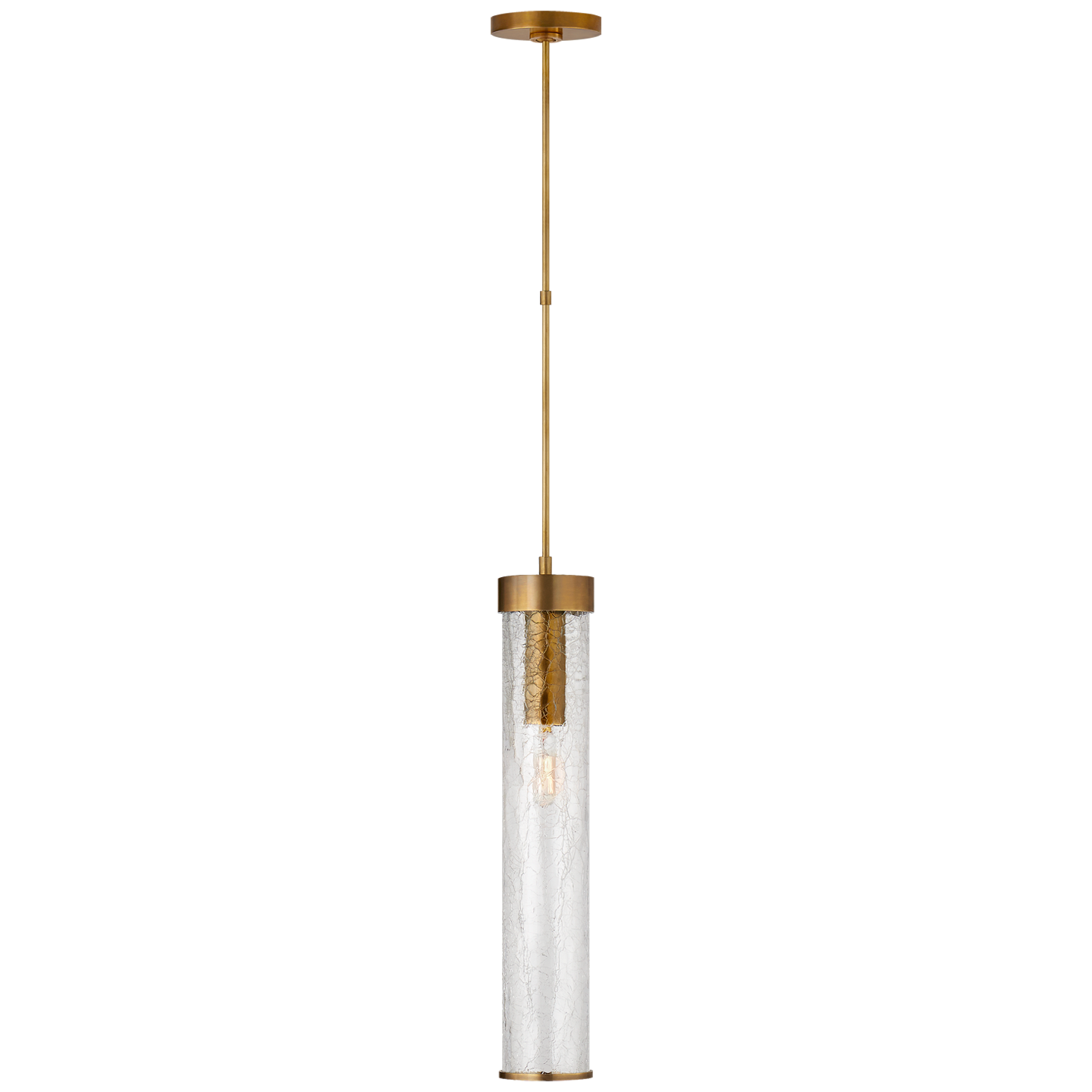 Liaison Long Pendant - Antique-Burnished Brass