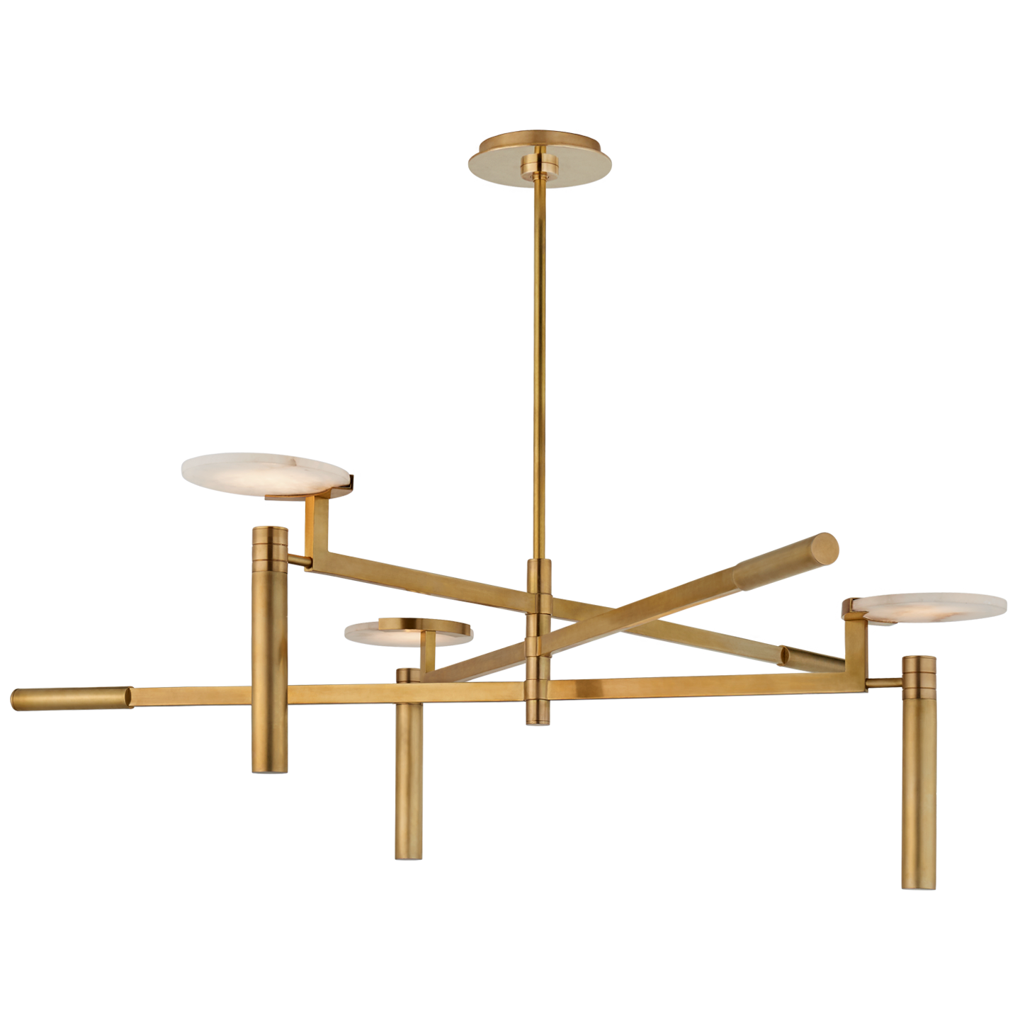 Melange Large Floating Disc Chandelier detail
