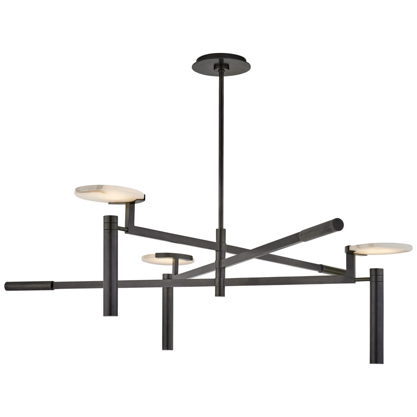 Melange Large Floating Disc Chandelier in Bronze