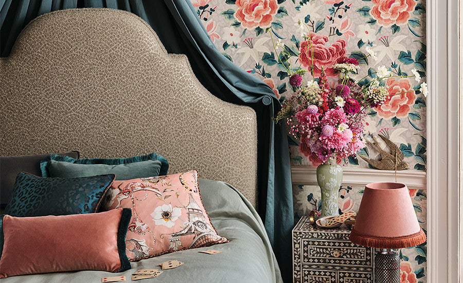 Pierre Frey Romo | Fantasia Velvet – Malachite — scenography