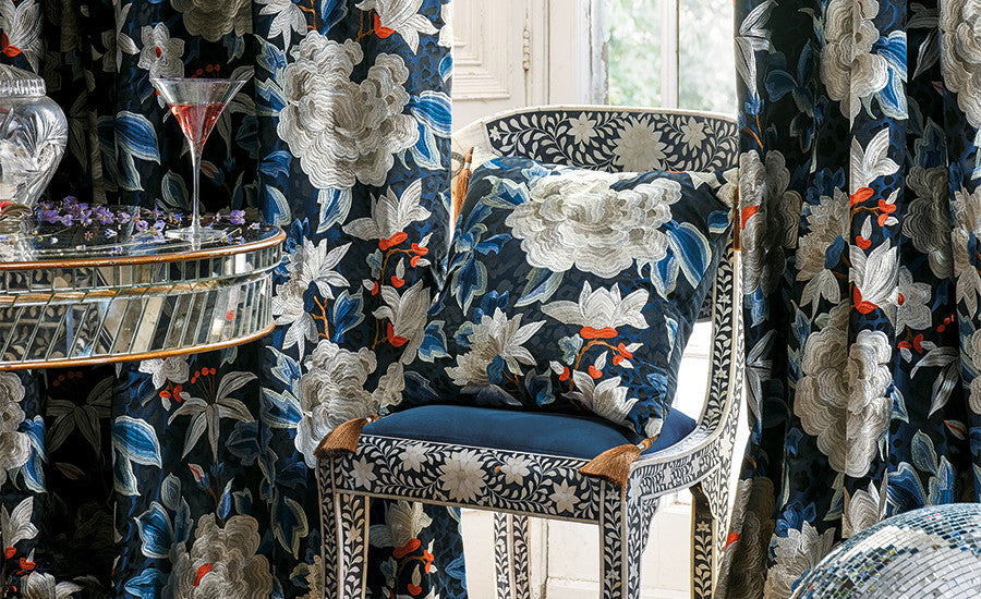 Pierre Frey Romo | Effie 50cm Cushion – Midnight — scenography