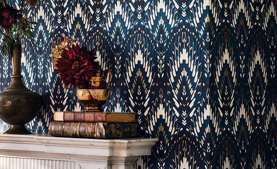 Pierre Frey Romo | Lavinia Mica Wallcovering – Luna — scenography