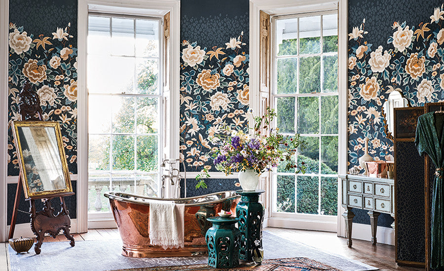 Pierre Frey Romo | Delilah Wallcovering – Jade — scenography
