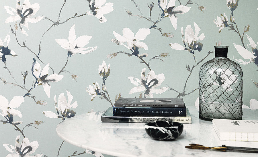 Pierre Frey Romo | Merletto Wallcovering – Indium — scenography