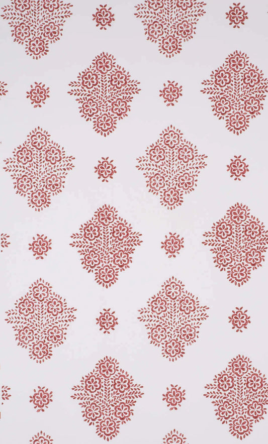 Pierre Frey Wallpaper Erevan - Cardinal Red