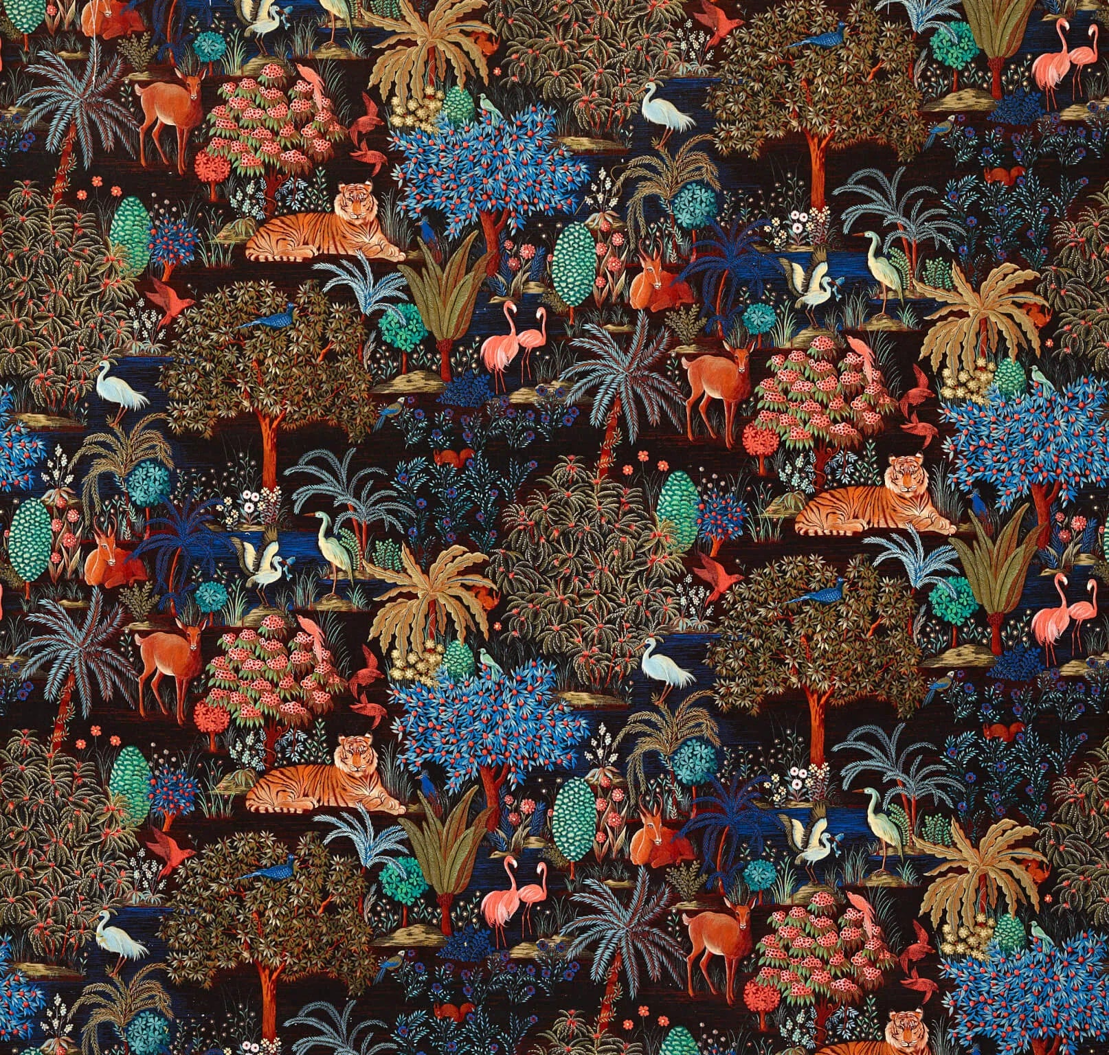 Pierre Frey Le Jardin Du Palais Velours - Nuit