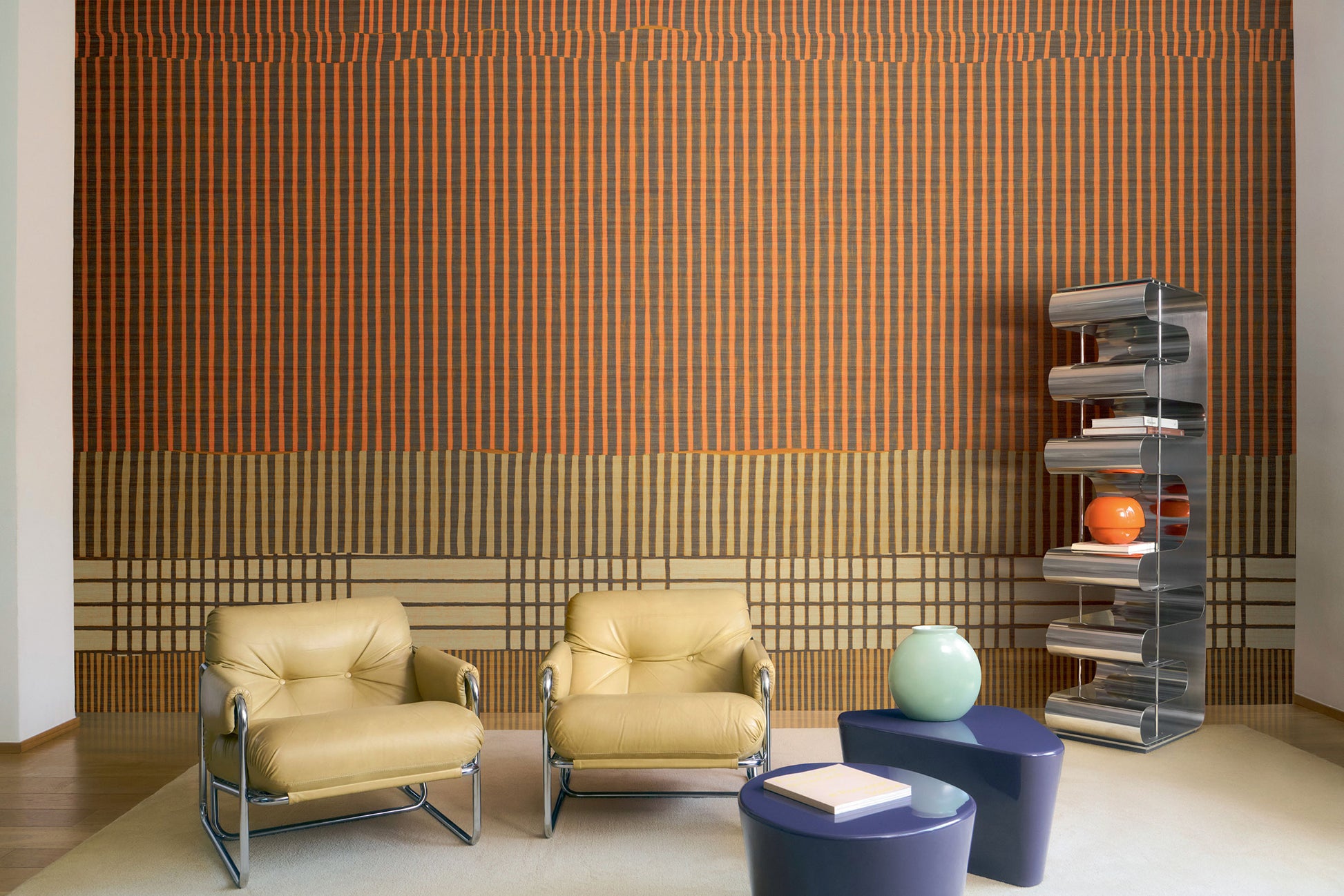 Elitis | Elixir de soies Lignes telluriques 6m x 3,20m - room scene