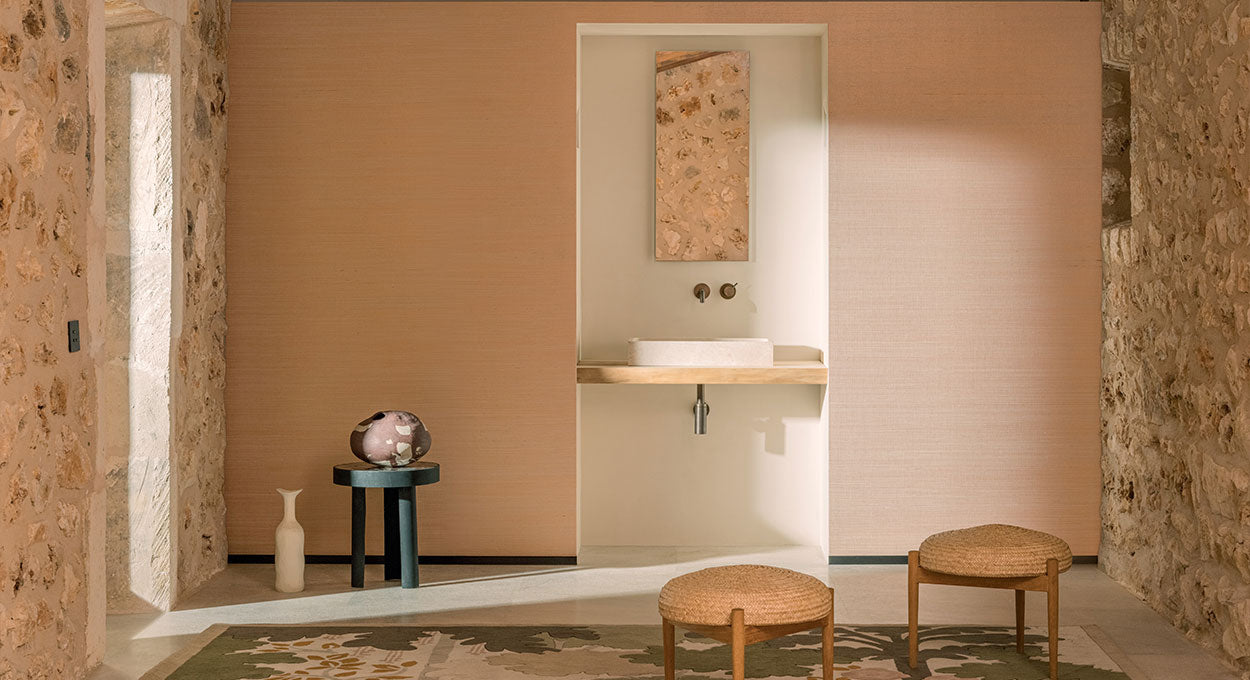 Elitis | Sisal métallique - room scene