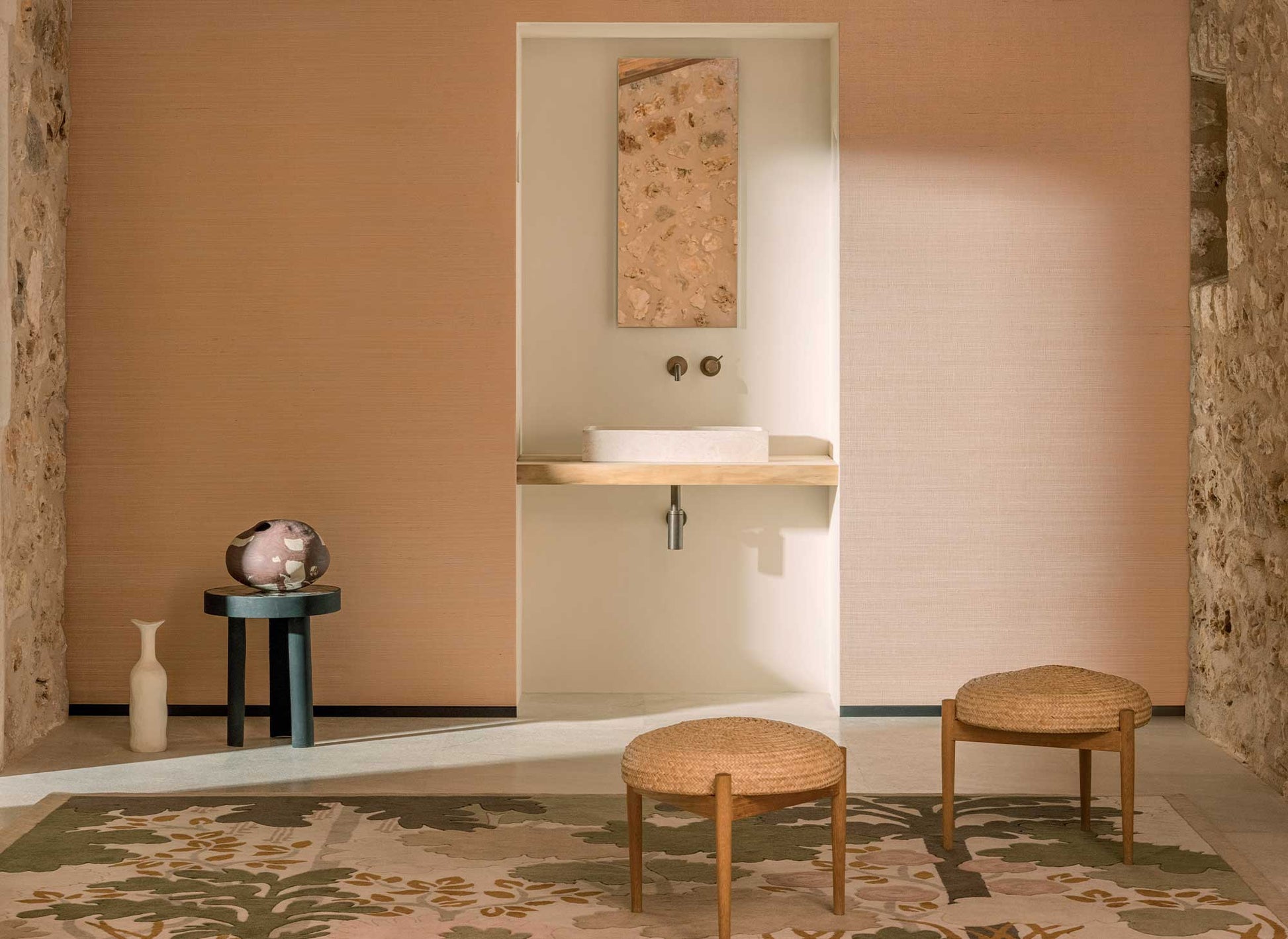 Elitis | Sisal métallique - room scene