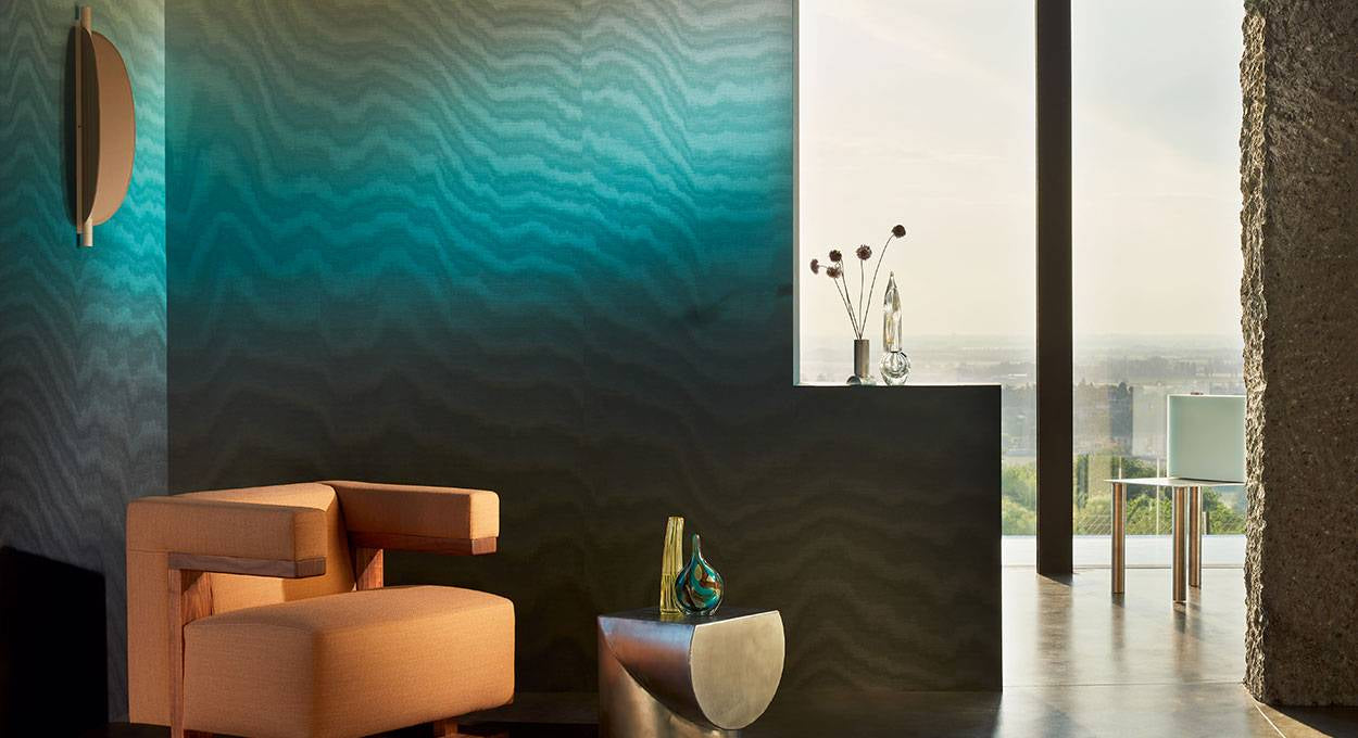 Elitis | Moire Voyage sur un Nuage - room scene