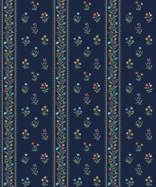 Nina Campbell | Petit Dapuri fabric - NCF4465-01