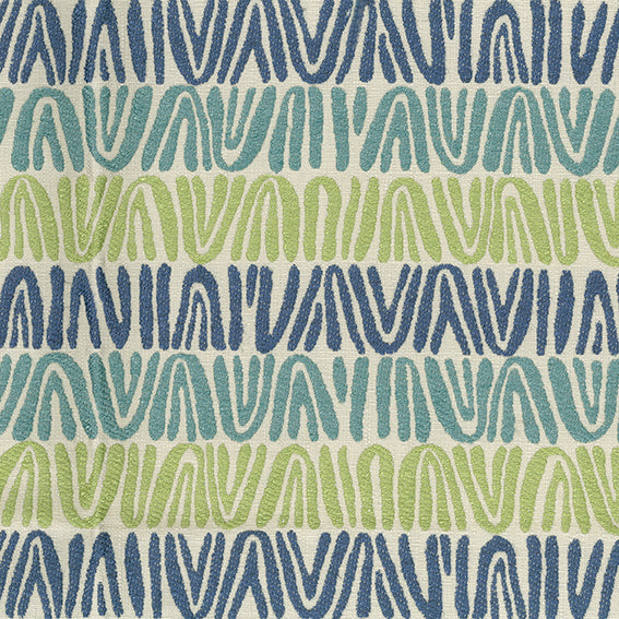Nina Campbell | Appledore fabric - Blue / Green / Turquoise