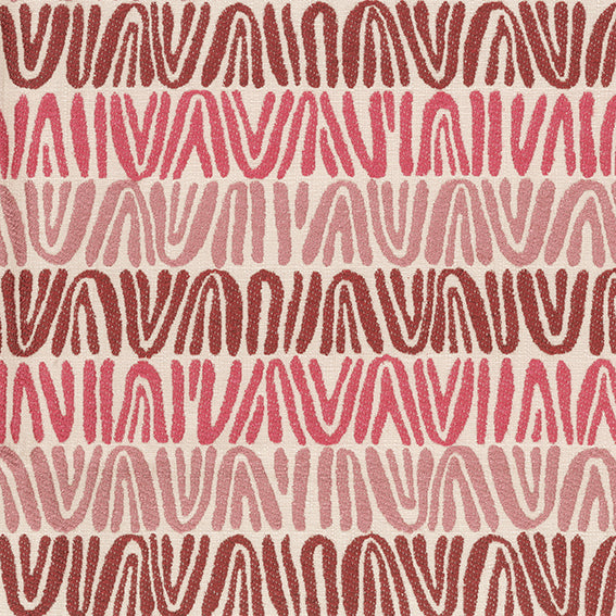 Nina Campbell | Appledore fabric - Claret / Red / Pink