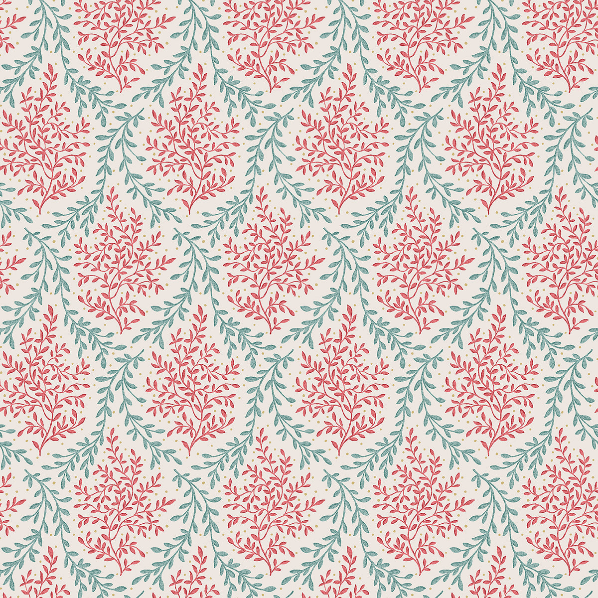 Nina Campbell | Bedgebury fabric - Red / Teal