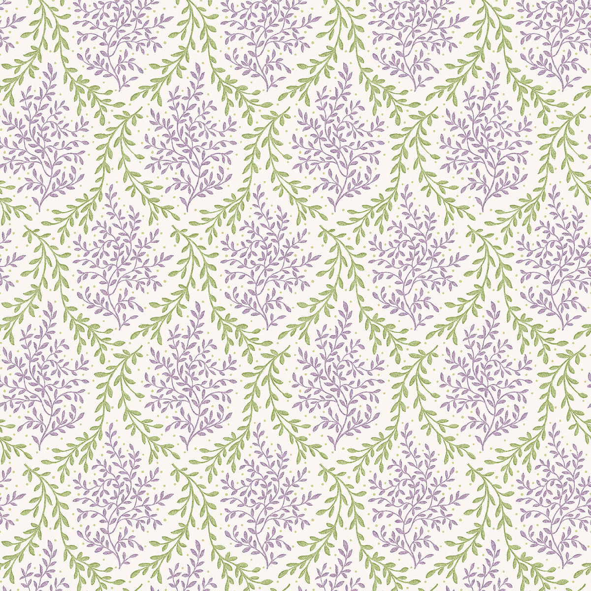 Nina Campbell | Bedgebury fabric - Lilac / Green