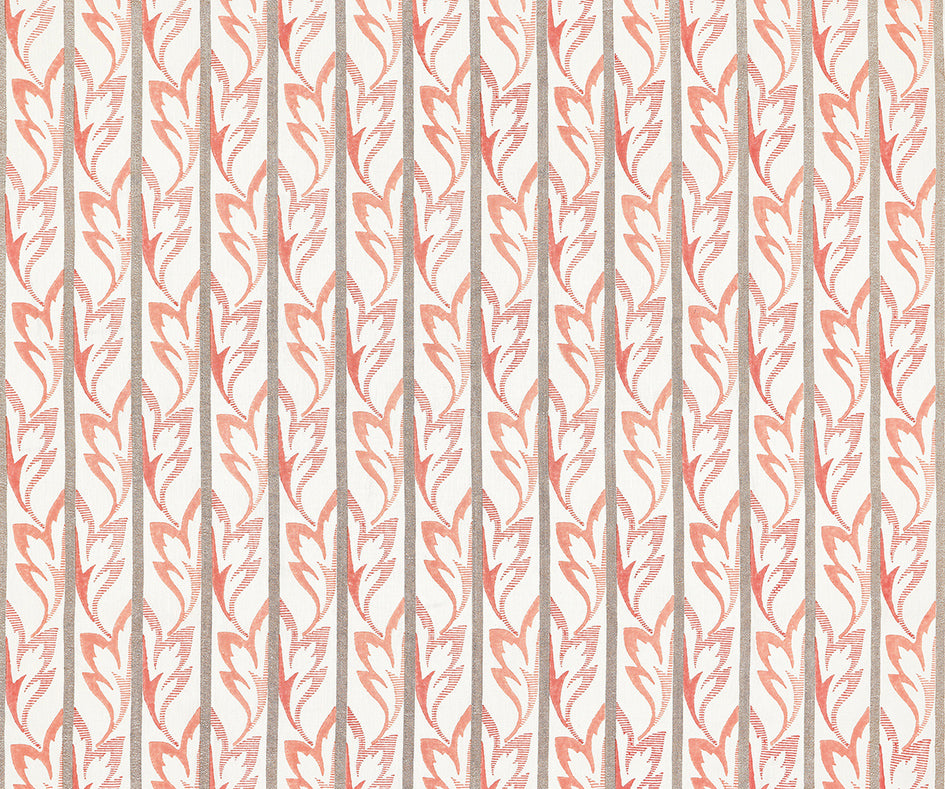 Nina Campbell | Dora fabric - Coral