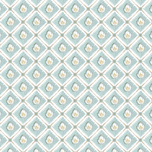 Nina Campbell | Elsie fabric - Aqua
