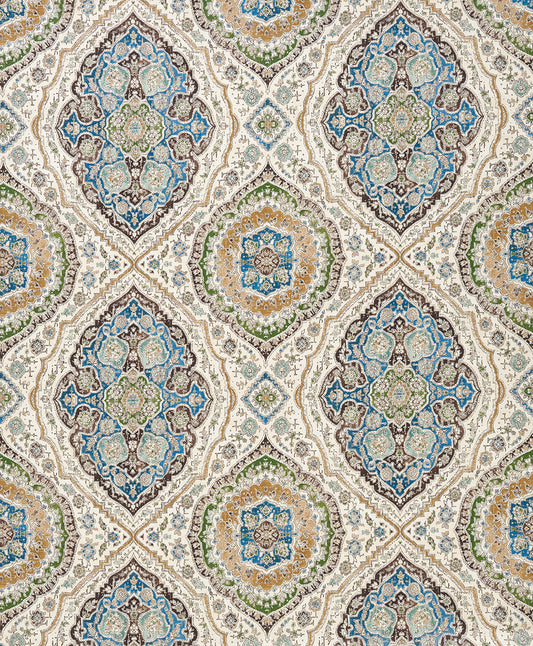 Nina Campbell | Karabali fabric - Blue / Green