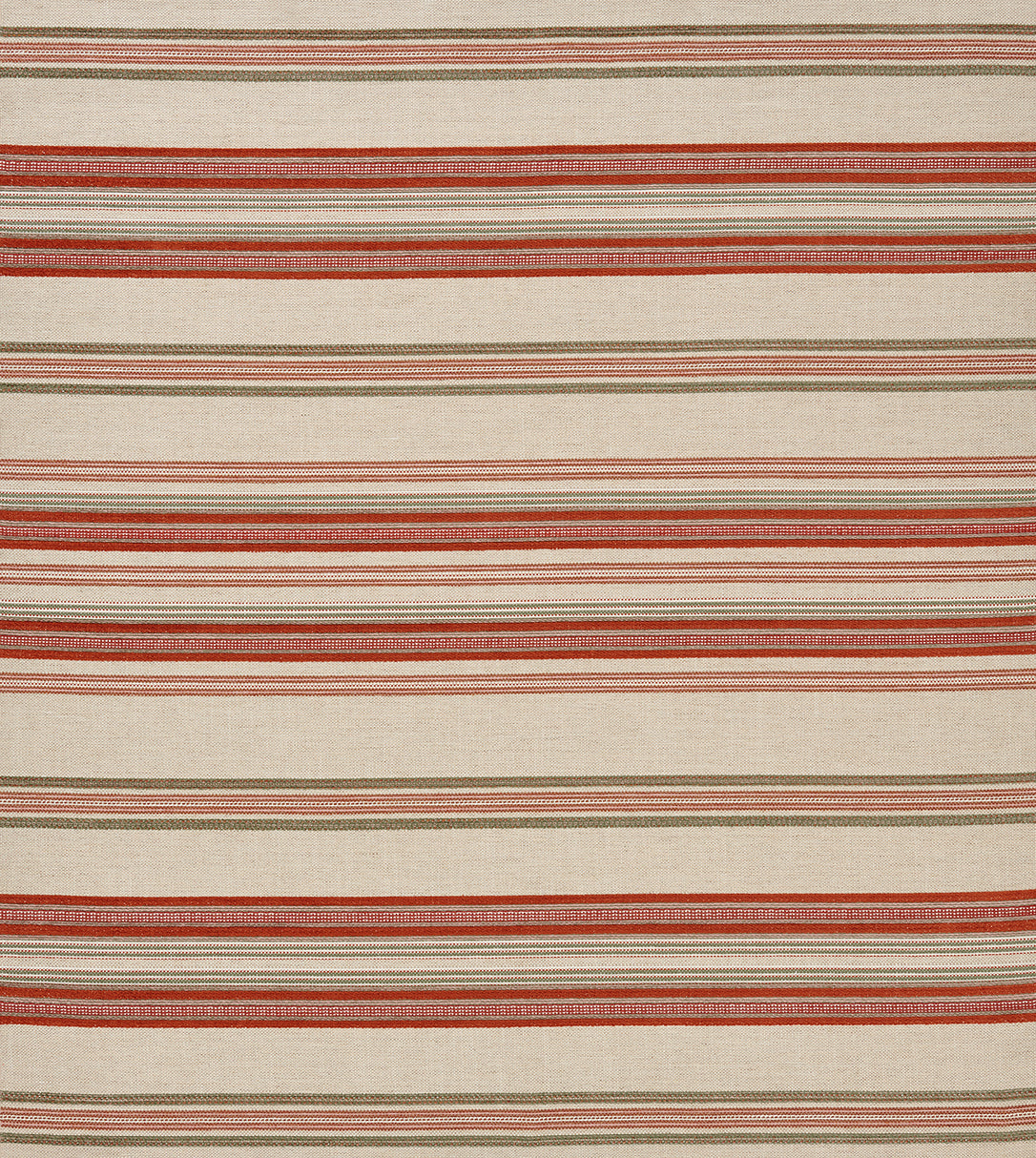Nina Campbell | Farnaz Stripe fabric - Persimmon