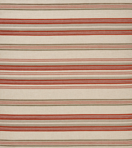 Nina Campbell | Farnaz Stripe fabric - Persimmon