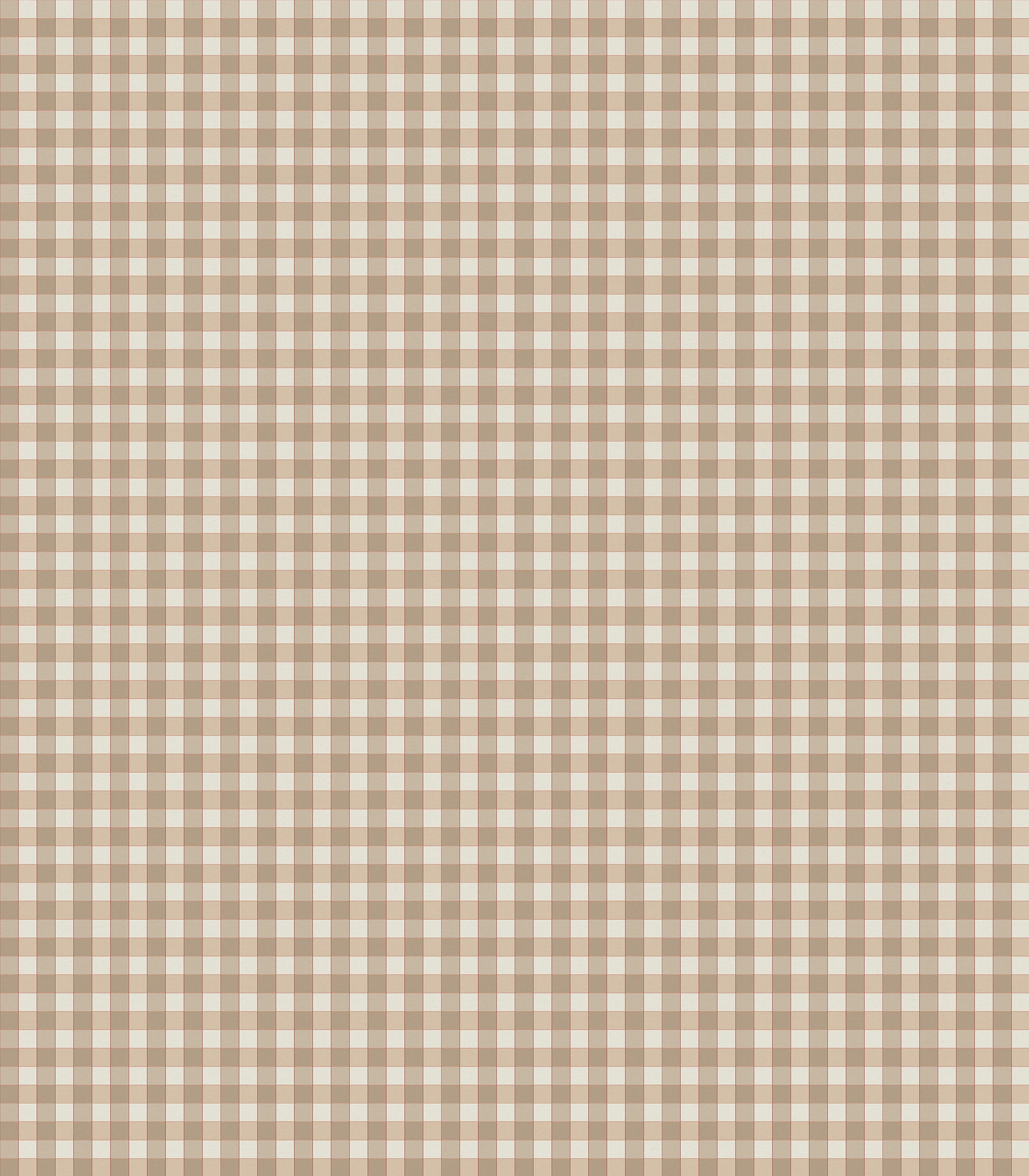 Nina Campbell | Honfleur Check fabric - Nutmeg