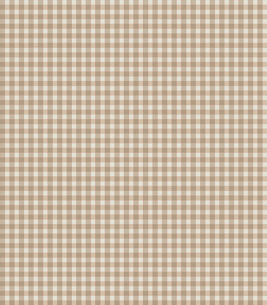 Nina Campbell | Honfleur Check fabric - Nutmeg