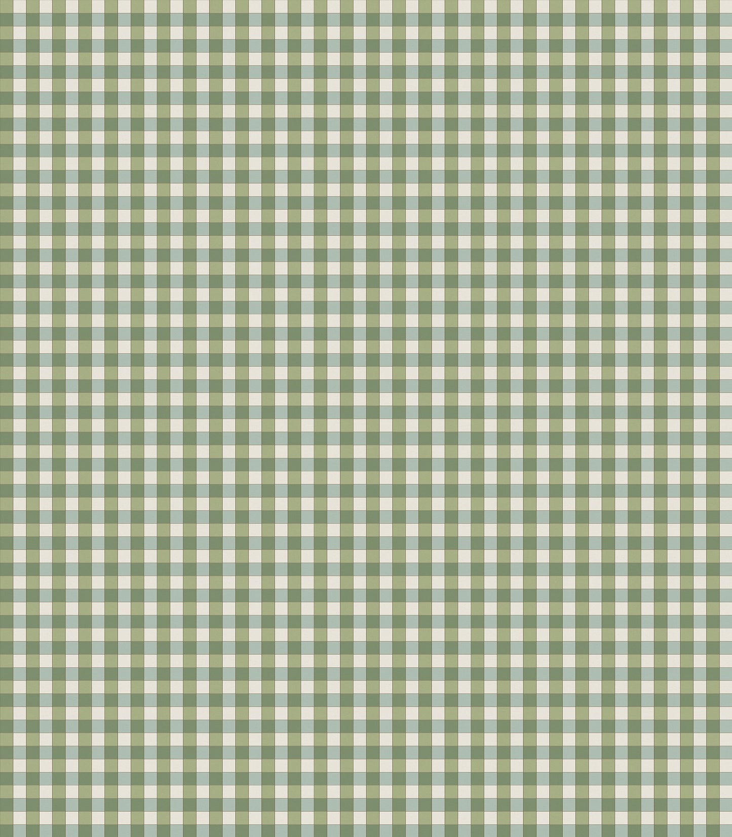 Nina Campbell | Honfleur Check fabric - Green