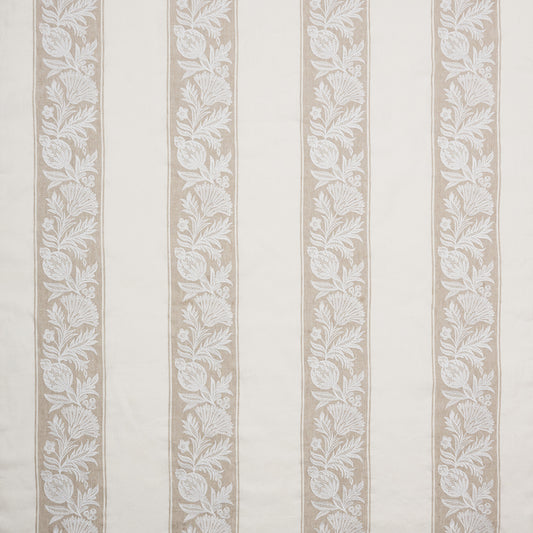 Nina Campbell | Cerney Stripe fabric - Beige