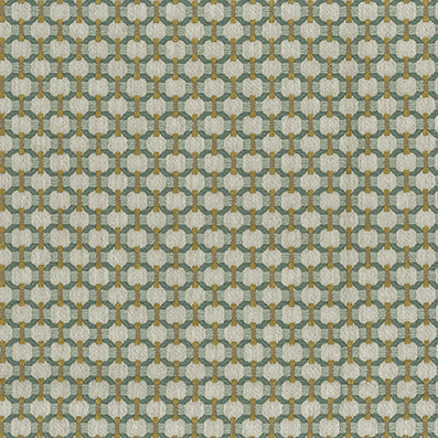 Nina Campbell | Loveden fabric - Duck Egg / Gold