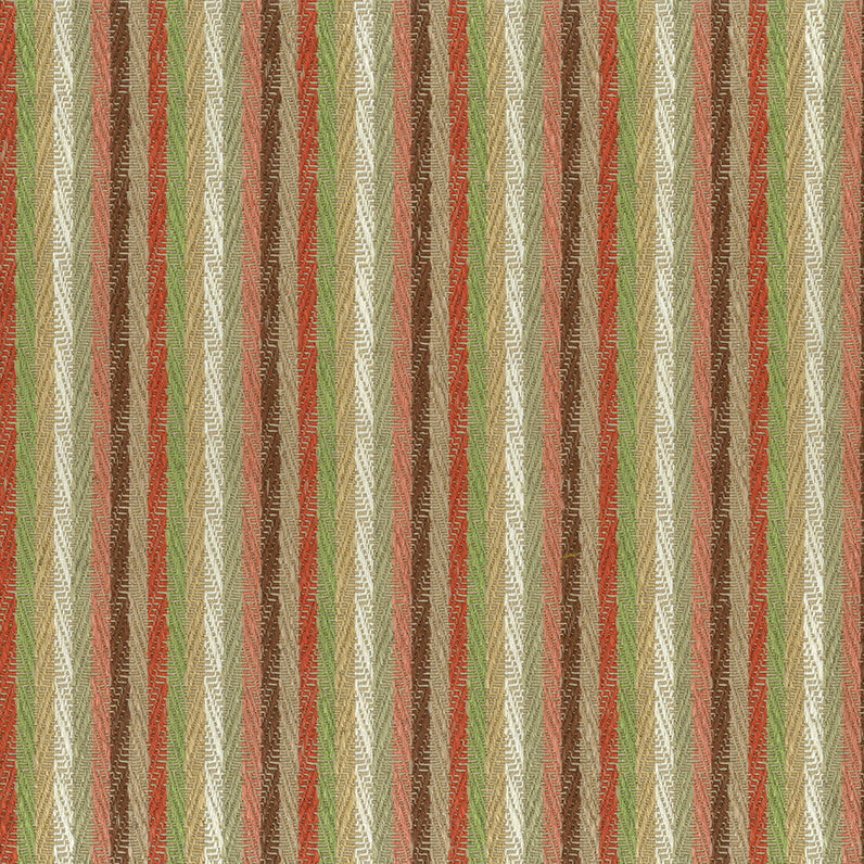 Nina Campbell | Popham fabric - Red / Coral / Green