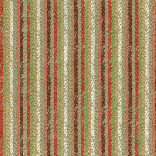 Nina Campbell | Popham fabric - Red / Coral / Green