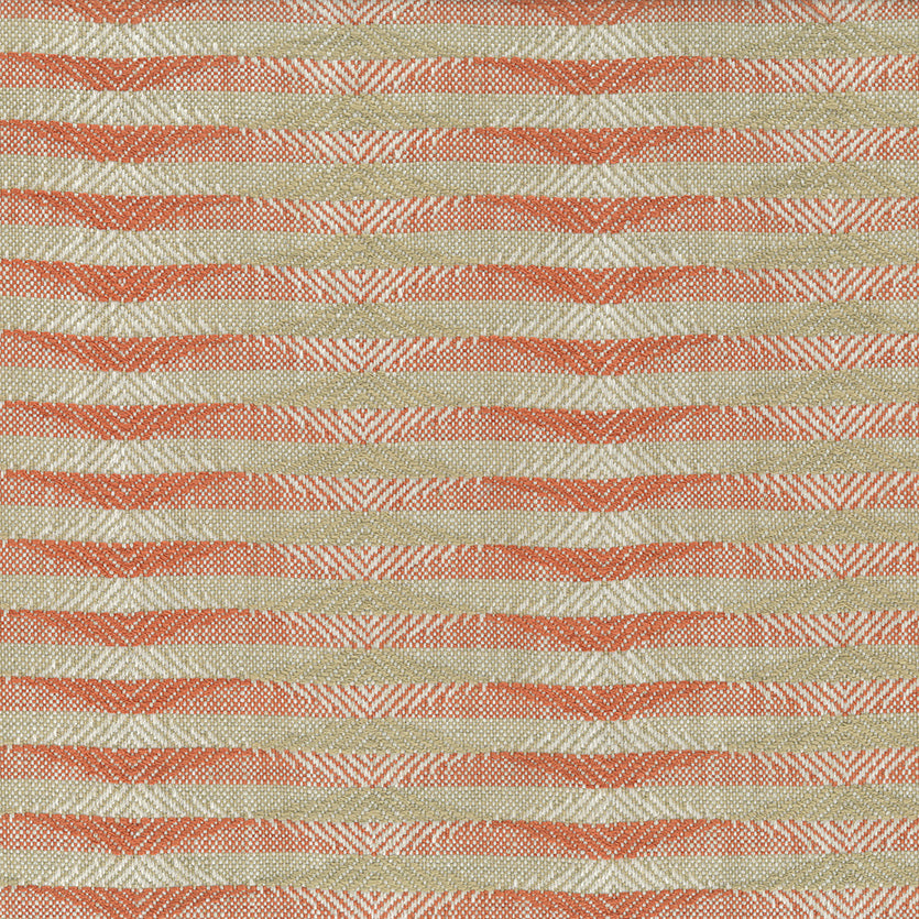 Nina Campbell | Kingham fabric - Coral / Beige