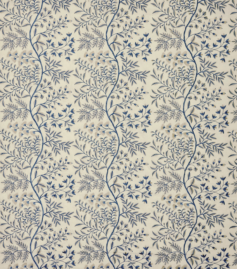 Nina Campbell | Lamballe fabric - Blue / Ivory